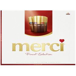 Продуктови Категории Шоколади Merci ,54 шоколадчета , 8 вида , 675 гр.